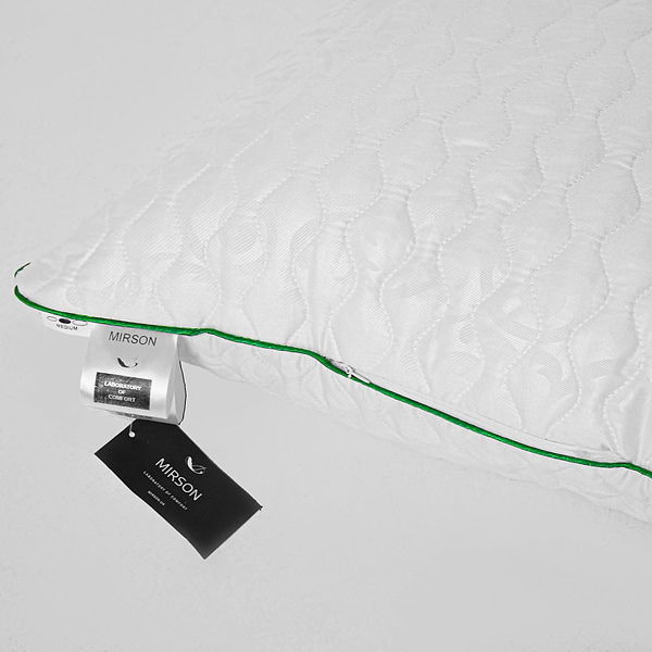 Фото - Подушка стандартна MirSon бавовняна 1286 Eco Aloe Vera Середня 40х60 см (2200001520035)