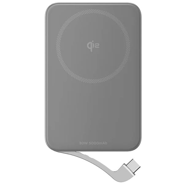 Фото - Батарея мобильная EcoFlow Rapid Magnetic Power Bank 5000 Silver (EF-RAPID5000-EU)