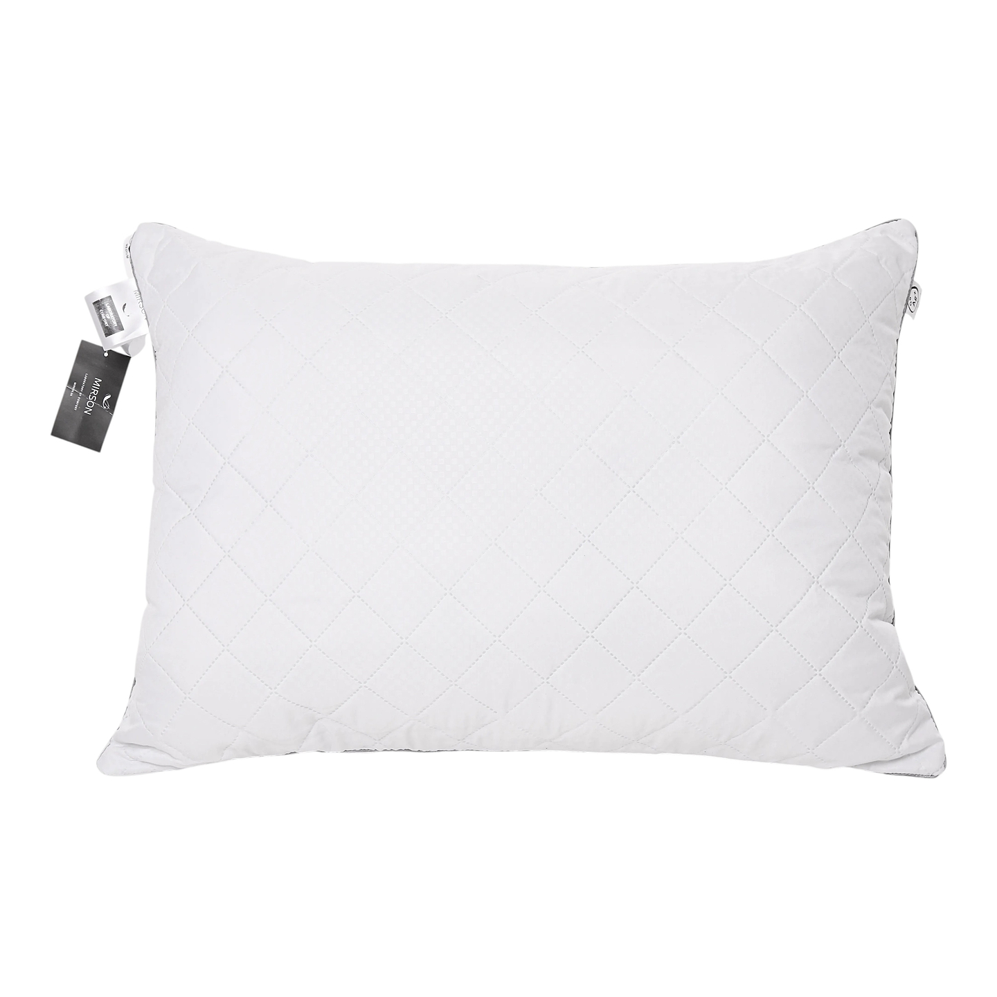 Подушка стандартна MirSon бавовняна 1287 Eco Silver Середня 70х70 см (2200001537941)