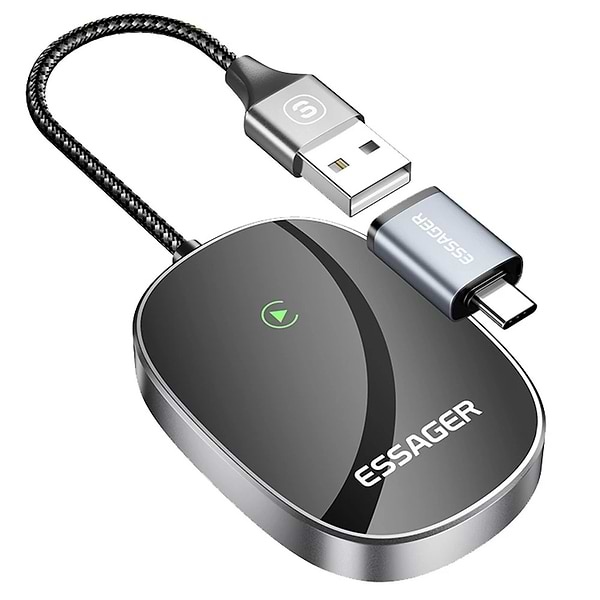 Фото - Бездротовий адаптер автомобільний Essager Zhailian wireless CarPlay (ECP-ZL0G-Z) Фото - Бездротовий адаптер автомобільний Essager Zhailian wireless CarPlay (ECP-ZL0G-Z)