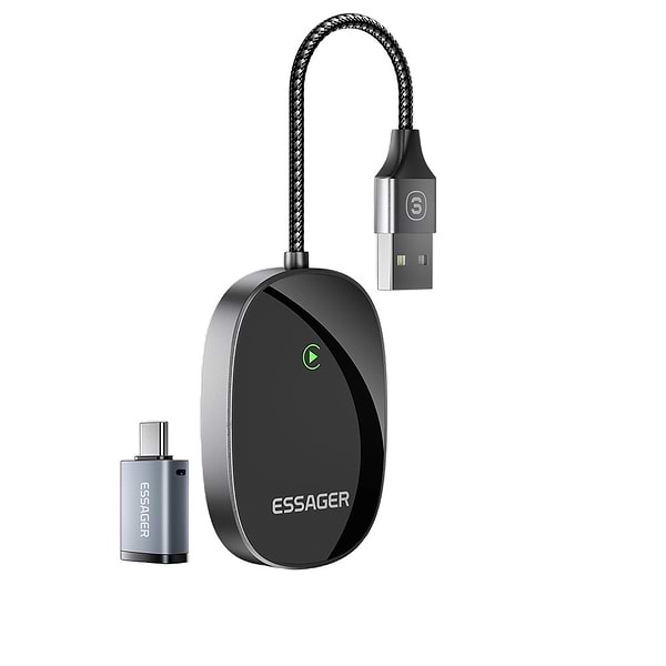 Фото - Бездротовий адаптер автомобільний Essager Zhailian wireless CarPlay (ECP-ZL0G-Z)