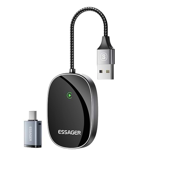 Фото - Бездротовий адаптер автомобільний Essager Zhailian wireless CarPlay (ECP-ZL0G-Z)