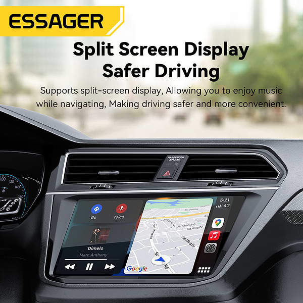 Фото - Бездротовий адаптер автомобільний Essager Zhailian wireless CarPlay (ECP-ZL0G-Z)