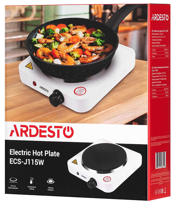 Фото - Плита электрическая настольная Ardesto ECS-J115W