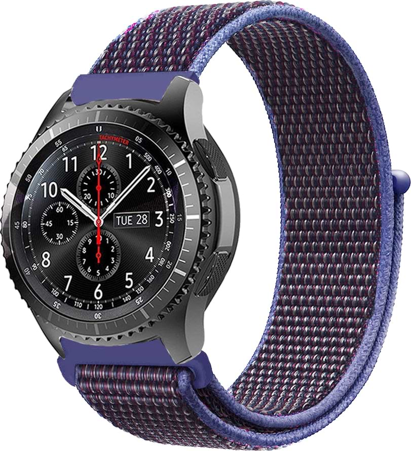 Ремінець для смарт-годинника BeCover Nylon Style for Xiaomi Amazfit Bip/Bip Lite/Bip S Lite/GTR 42mm/GTS/TicWatch S2/TicWatch E Purple (705828)