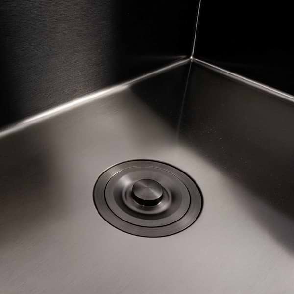 Фото - Уцінка - Мийка кухонна VALESO Handmade PVD 70х50 Чорна (сифон круглий, 3.0/0.8)
