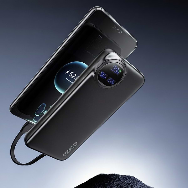 Фото - Батарея мобільна Essager Heteromypil 22.5W 10000mAh Li-Pol QC3.0 Black (EDY1W-YT01-Z)