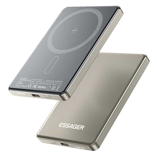 Фото - Батарея мобільна Essager Cross-border magnetic 20W PD Li-Pol QC3.0 5000mAh (EDY5K-YJ0A-Z)