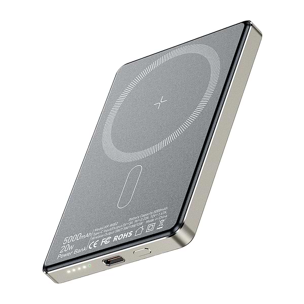 Фото - Батарея мобільна Essager Cross-border magnetic 20W PD Li-Pol QC3.0 5000mAh (EDY5K-YJ0A-Z)