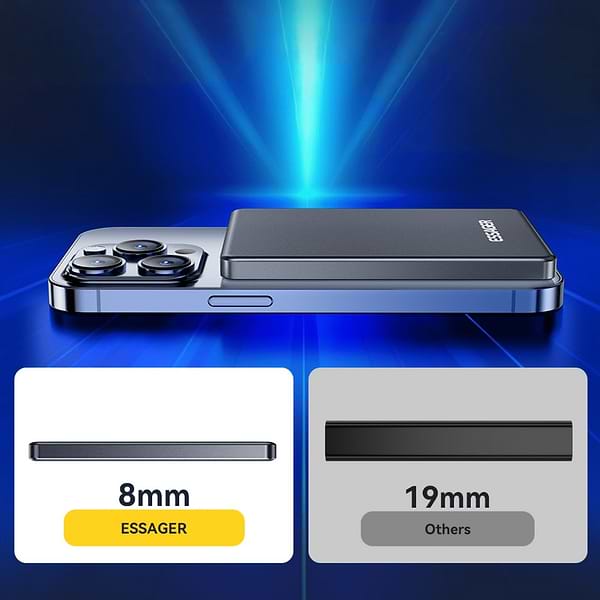 Фото - Батарея мобільна Essager Cross-border magnetic 20W PD Li-Pol QC3.0 5000mAh (EDY5K-YJ0A-Z)