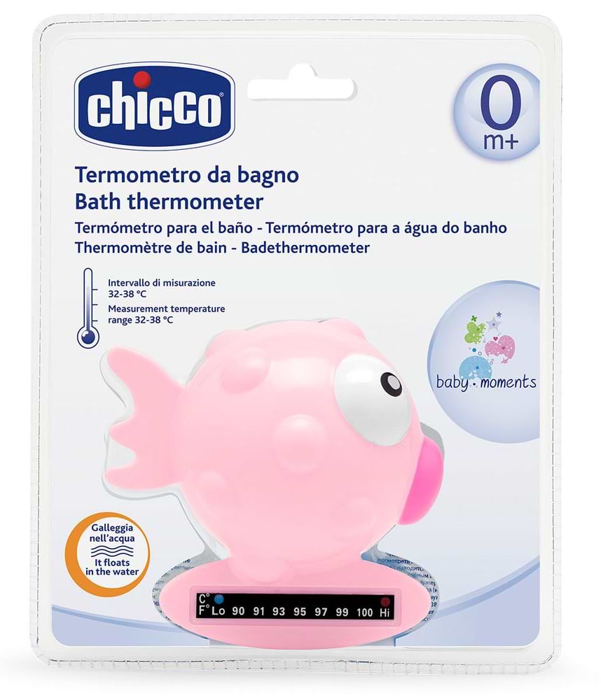 Термометр для ванни Chicco Рибка рожевий (06564.10)