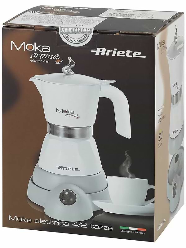 Фото - Кавоварка гейзерна Ariete 1358A White