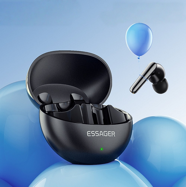 Фото - Навушники вкладиші бездротові TWS Essager Yuexin ANC Double TWS Bluetooth Earphones Black (EEJTWS-YX01-Z)