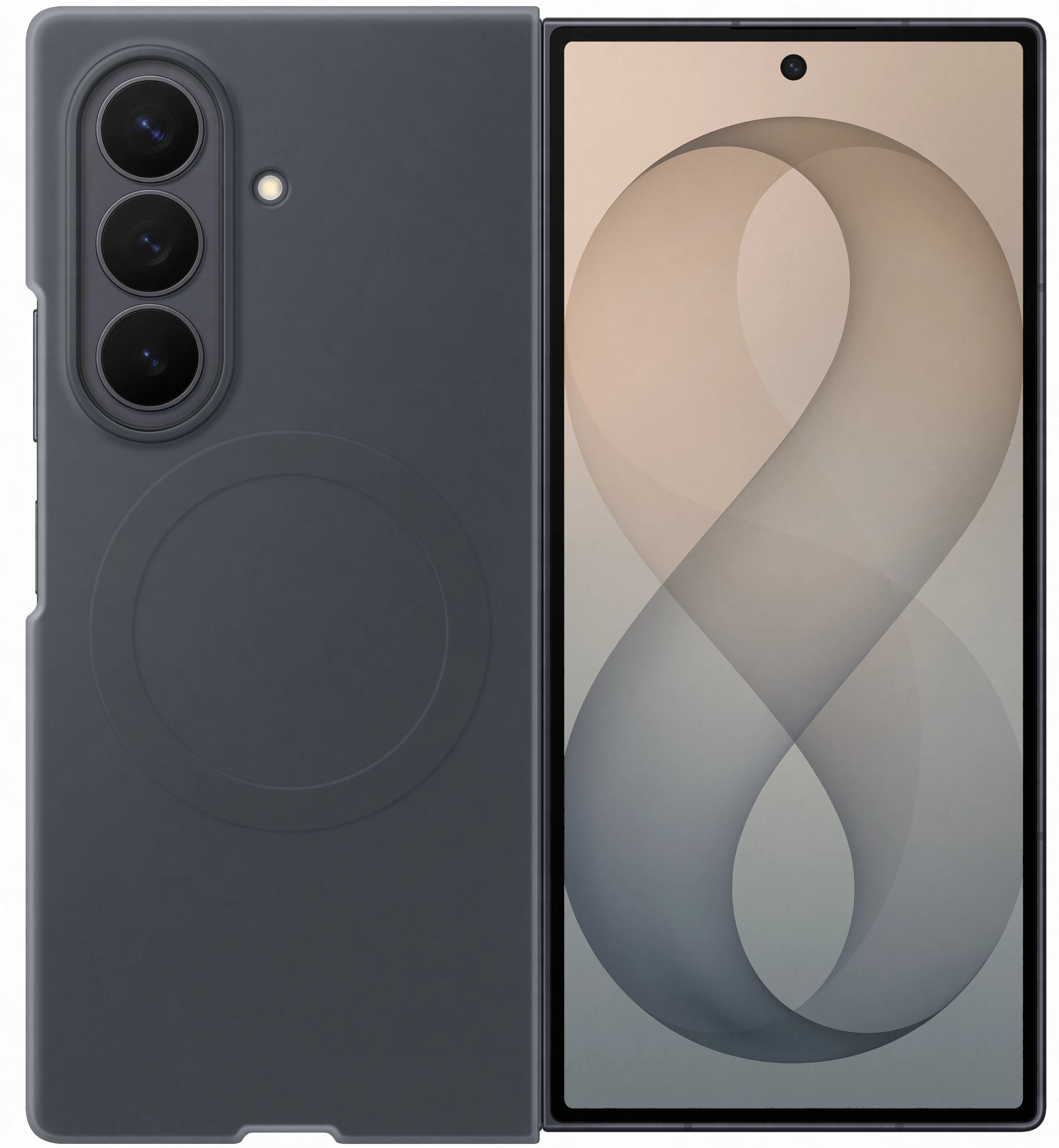 Чехол для смартфона Samsung Silicone Magnet Case Fold 8 Black (EF-EF976CBEGUA)