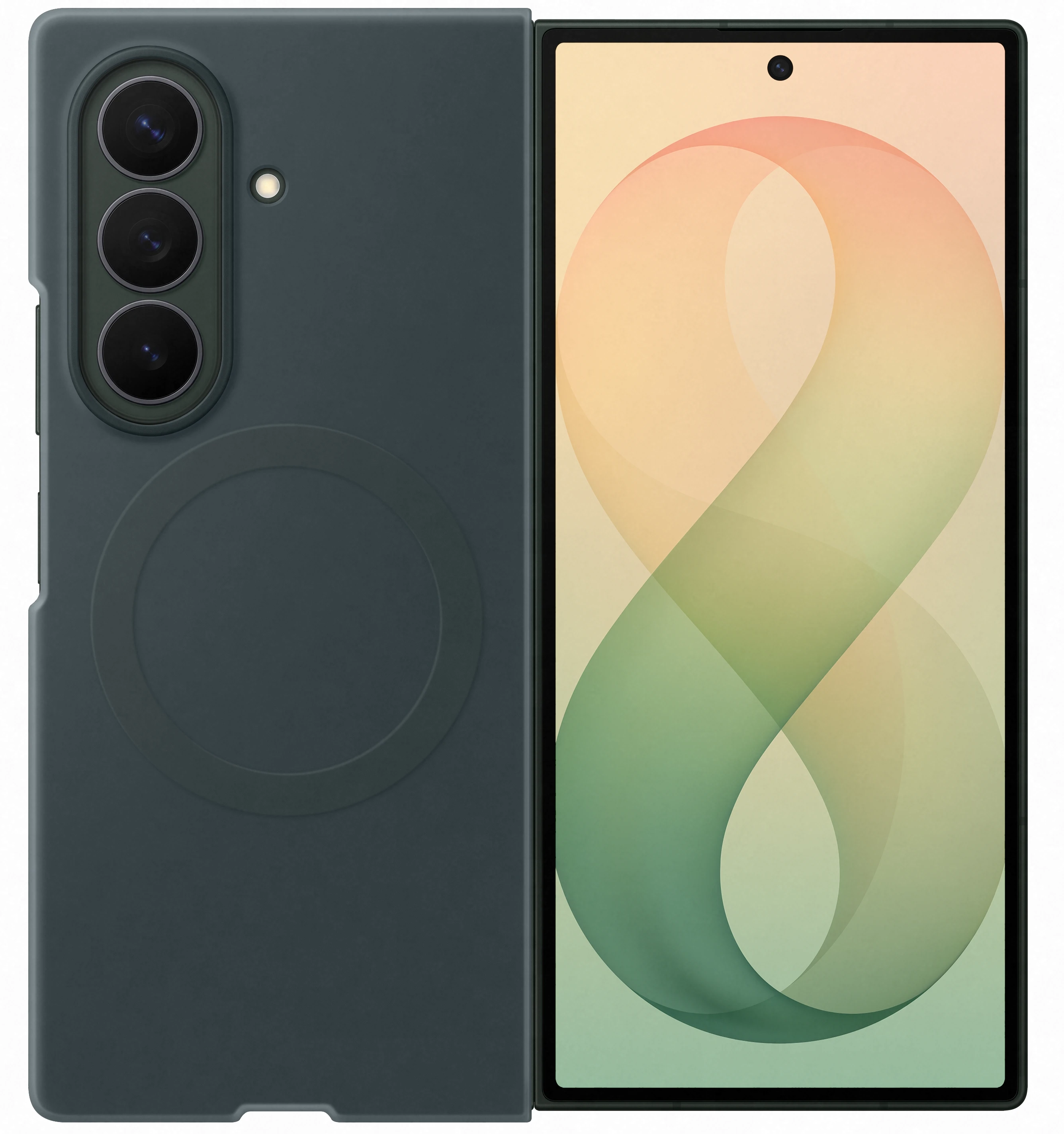 Чехол для смартфона Samsung Silicone Magnet Case Fold 8 Green (EF-EF976CGEGUA)