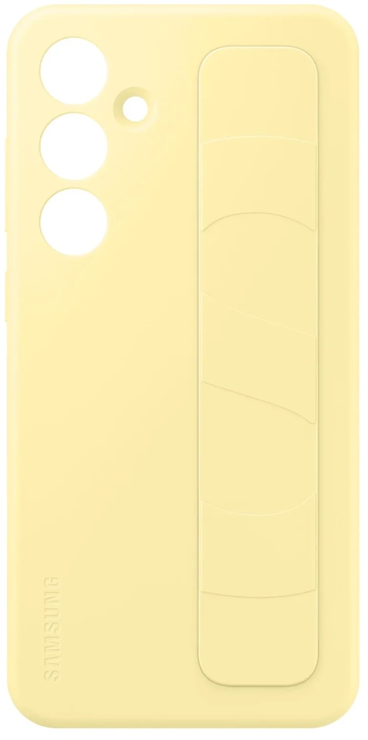 Чохол для смартфону Samsung Standing Grip Case S24 FE Yellow (EF-GS721CYEGWW) - Фото 1