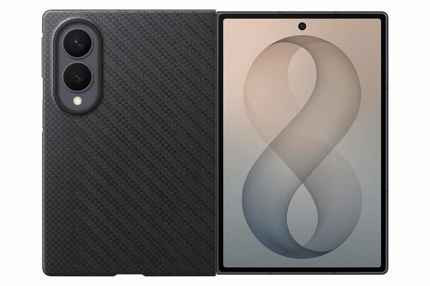 Чохол для смартфону Samsung Carbon Magnet Case Fold 8 Ultra Black(EF-KF971SBEGUA)