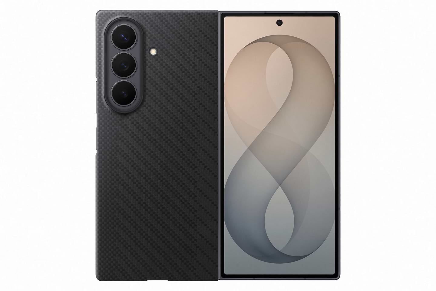 Чохол для смартфону Samsung Carbon Magnet Case Fold 8 Ultra Black (EF-KF976SBEGUA)