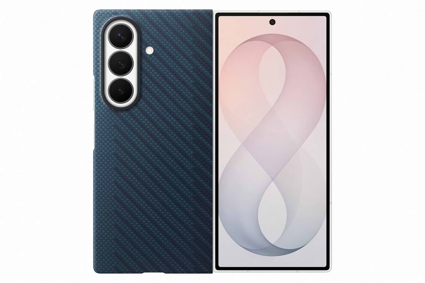 Чохол для смартфону Samsung Carbon Magnet Case Fold 8 Dark Blue (EF-KF976SNEGUA)