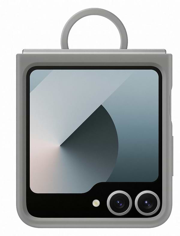 Фото - Чохол для смартфону Samsung Silicone Case Flip 6 Gray (EF-PF741TJEGUA)