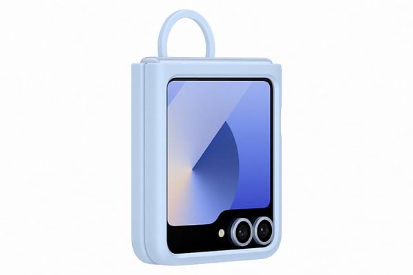 Фото - Чохол для смартфону Samsung Silicone Case Flip 6 Blue (EF-PF741TLEGUA)