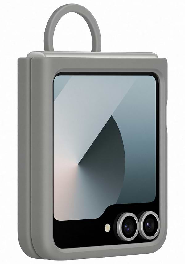 Фото - Чохол для смартфону Samsung Silicone Case Flip 6 Gray (EF-PF741TJEGUA)