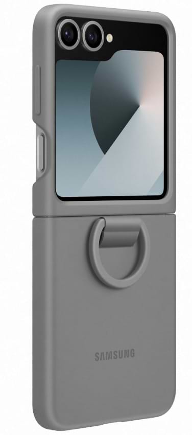 Фото - Чохол для смартфону Samsung Silicone Case Flip 6 Gray (EF-PF741TJEGUA)