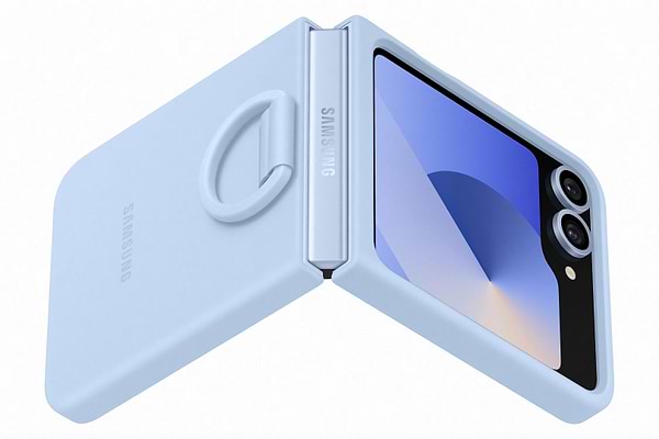 Фото - Чохол для смартфону Samsung Silicone Case Flip 6 Blue (EF-PF741TLEGUA)