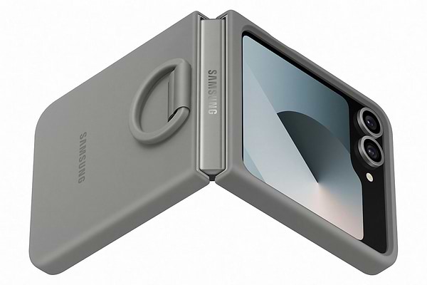 Фото - Чохол для смартфону Samsung Silicone Case Flip 6 Gray (EF-PF741TJEGUA)