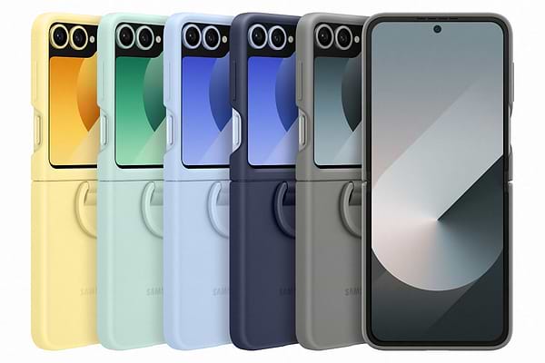 Фото - Чохол для смартфону Samsung Silicone Case Flip 6 Gray (EF-PF741TJEGUA)