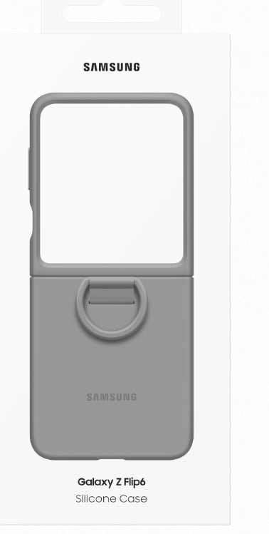 Фото - Чохол для смартфону Samsung Silicone Case Flip 6 Gray (EF-PF741TJEGUA)