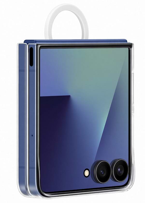 Фото - Чохол для смартфону Samsung Ring Case Clear Flip 7 Transparent (EF-QF766CTEGUA)