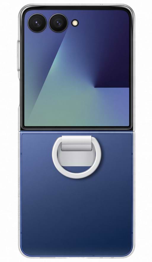 Фото - Чохол для смартфону Samsung Ring Case Clear Flip 7 Transparent (EF-QF766CTEGUA)