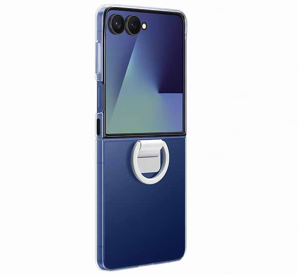 Фото - Чохол для смартфону Samsung Ring Case Clear Flip 7 Transparent (EF-QF766CTEGUA)
