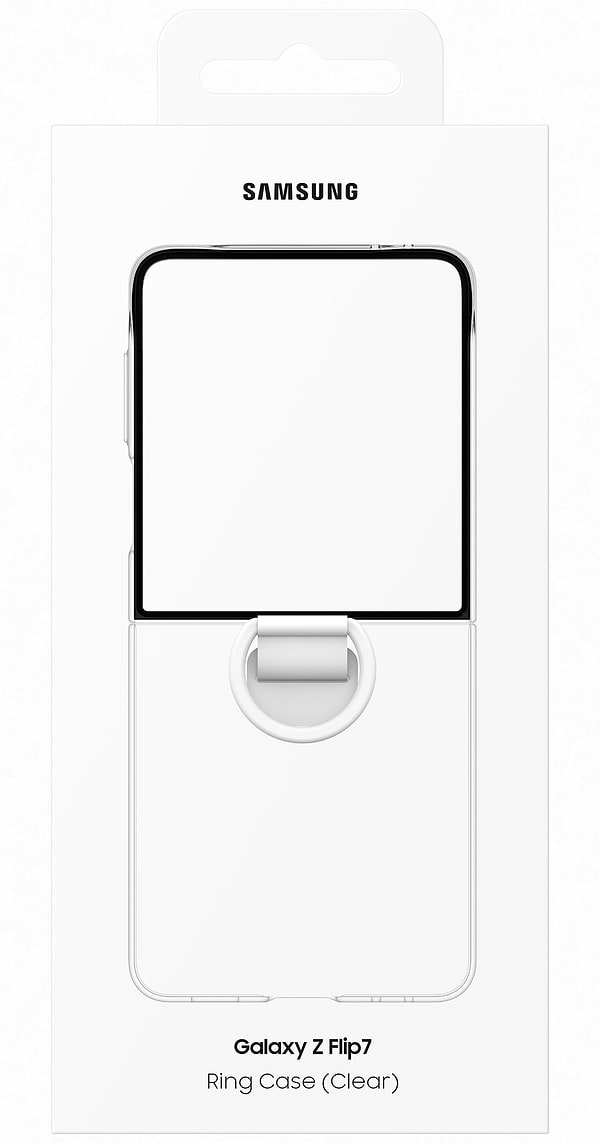Фото - Чохол для смартфону Samsung Ring Case Clear Flip 7 Transparent (EF-QF766CTEGUA)