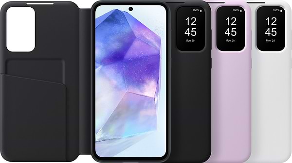 Фото - Чохол для смартфону Samsung Smart View Wallet Case A55 White (EF-ZA556CWEGWW)