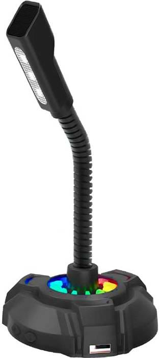 Микрофон для компьютера проводной HP DHP-1100C RGB backlit 3.5мм+USB