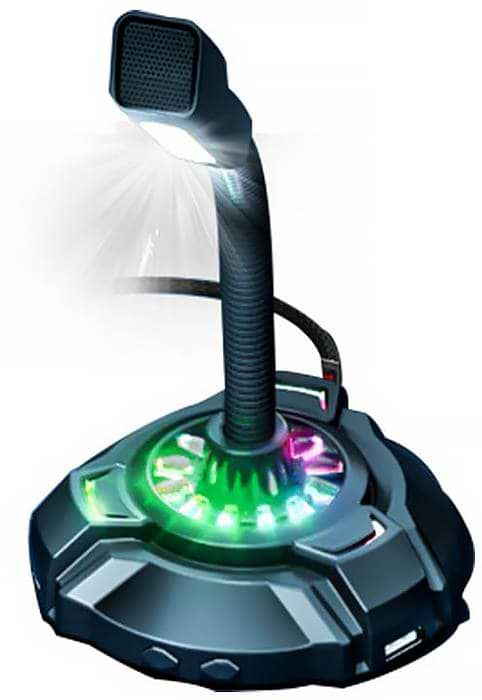Фото - Мікрофон до комп'ютера HP DHP-1100C RGB backlit 3.5мм+USB
