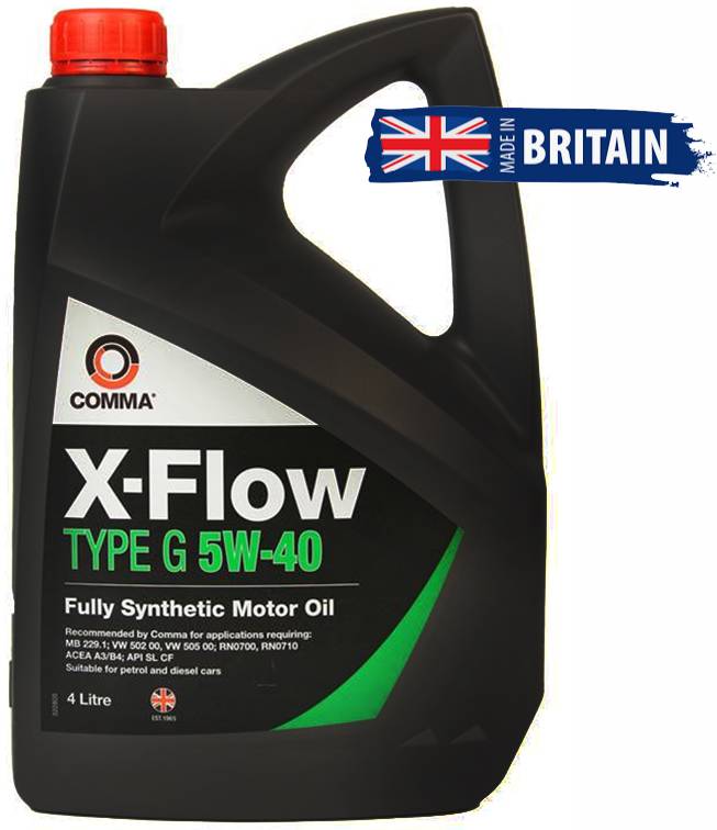 Масло для авто COMMA X-FLOW TYPE G 5W-40 4л (XFG4L)