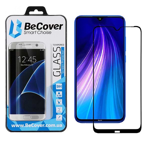 Фото - Захисне скло для смартфону BeCover Xiaomi Redmi Note 8 Black (704118) Фото - Захисне скло для смартфону BeCover Xiaomi Redmi Note 8 Black (704118)