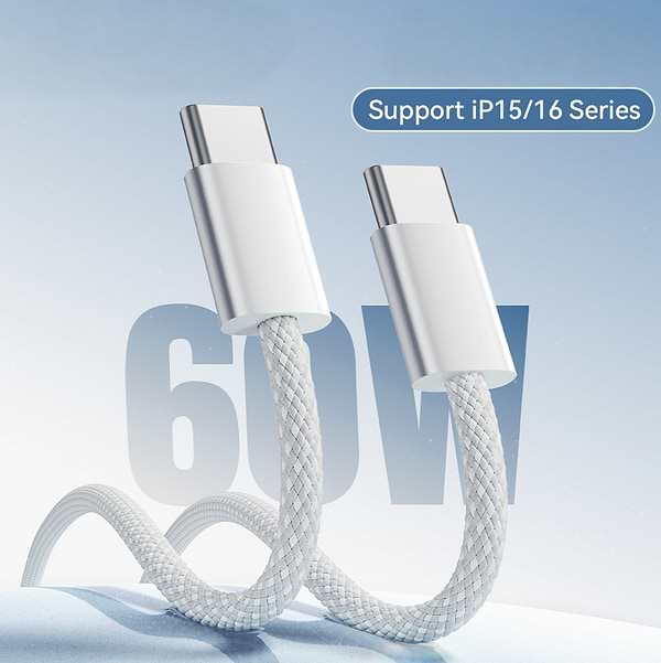 Фото - Сетевое зарядное устройство Essager Vanjane Travel Phone Charger Set PD20W with C-C 60W data cable (EFJB02-JSTT2-T)