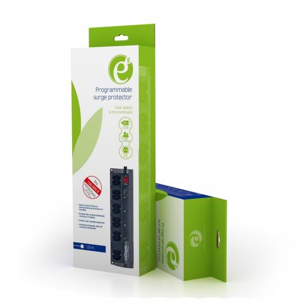 Фото - Мережевий фільтр EnerGenie EG-PMS2