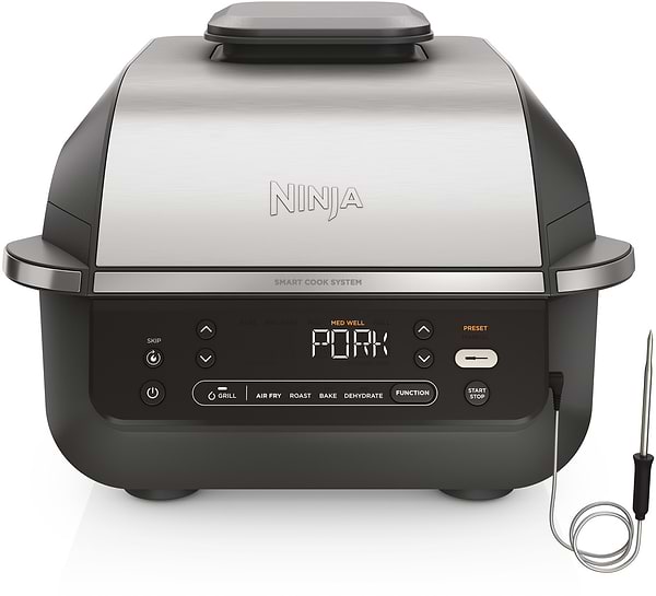 Фото - Гриль-барбекю електричний Ninja Foodi Air Grill & Air Fryer з Сooking probe (EG351EU)
