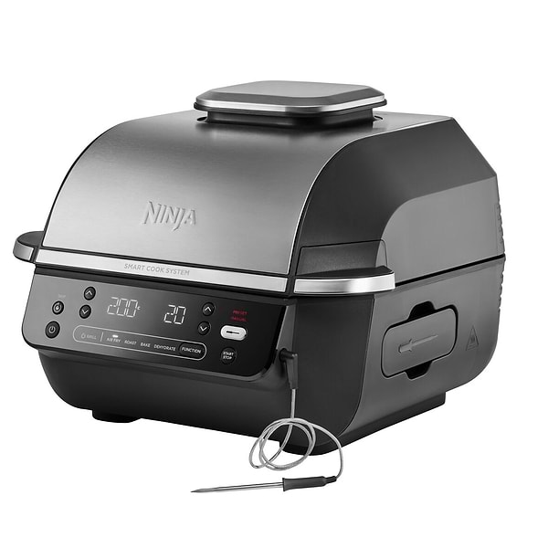 Фото - Гриль-барбекю електричний Ninja Foodi Air Grill & Air Fryer з Сooking probe (EG351EU)
