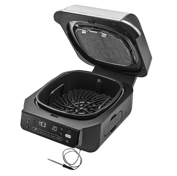 Фото - Гриль-барбекю електричний Ninja Foodi Air Grill & Air Fryer з Сooking probe (EG351EU)