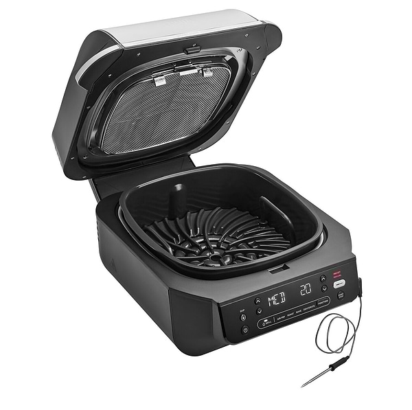 Фото - Гриль-барбекю електричний Ninja Foodi Air Grill & Air Fryer з Сooking probe (EG351EU)