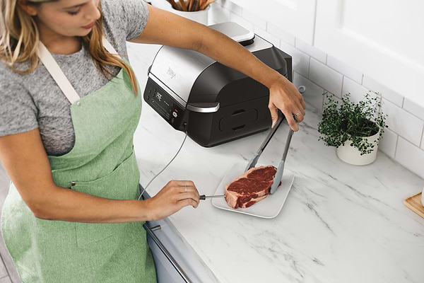Фото - Гриль-барбекю електричний Ninja Foodi Air Grill & Air Fryer з Сooking probe (EG351EU)