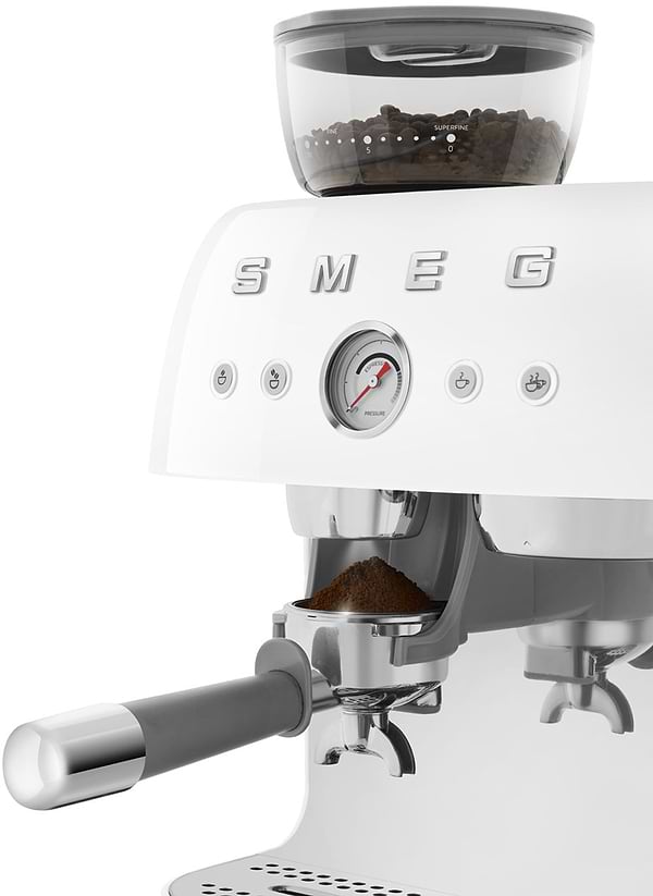 Фото - Уцінка - Кавоварка рожкова Smeg EGF03WHEU