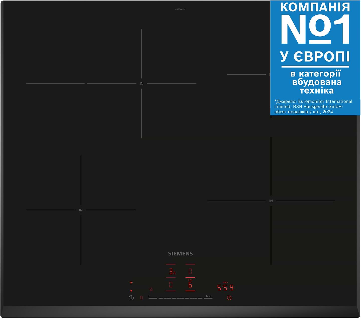 Варочная панель электрическая Siemens EH65KHFB1E - Фото 1