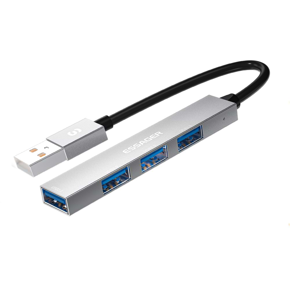 Хаб USB Essager Fengyang  4 in 1 Splitter USB-A port (EHBA04-FY10-P)
